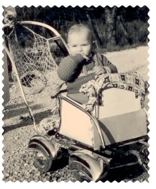 Umgebauter Kinderwagen (Cabrioausführung) Umgebauter Kinderwagen (Cabrioausführung)